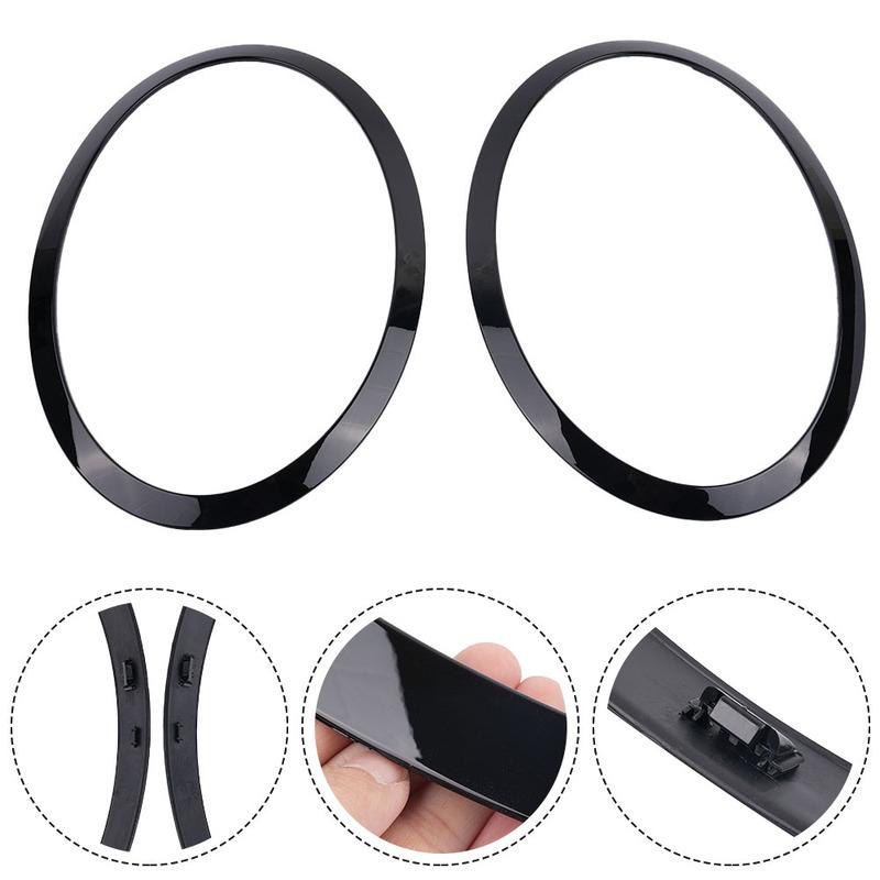 

2Pcs HEADLIGHT TRIM RING ABS Front Left Right Headlight Frame For F55 F56 F57 2014- F55 5DR Hatchback Car Light Parts