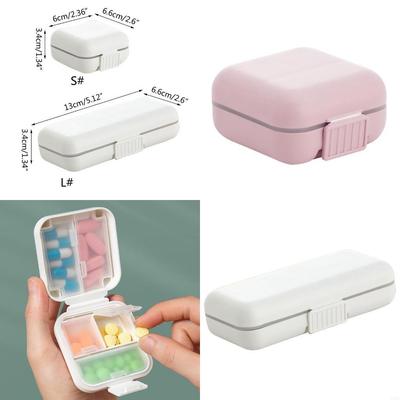 Portable Travel Tablet for Pill Box Holder Divider Container Pills Storage for Case X3UC