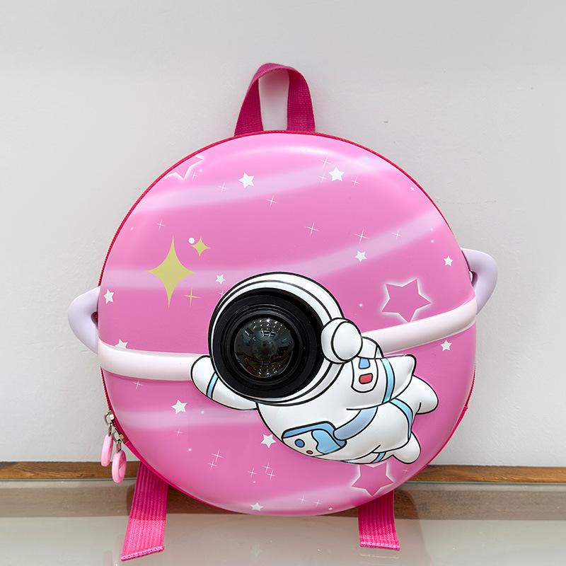 Schoolbag kindergarten schoolbag hard shell cartoon astronaut schoolbag three-dimensional boys and girls class college style backpack