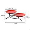2 Layer Cupcake Cake Stand, Serving Tray Retro Storage Supplies Fruit Containers Display for