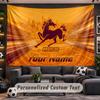Wall Hanging Tapestry Custom NameBrisbane Broncos Pattern Personalized Printed Fabric Wall Decor