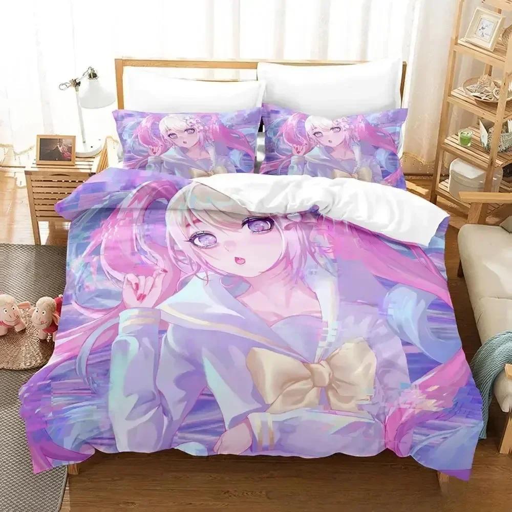 NEEDY GIRL OVERDOSE Bedding Set Cartoon  three-piece set Adult Kid Bedroom Duvetcover Sets 3D Kawaii Girls conjunto de cama