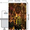 Tropical Folk Wind Bathing Curtain  Bathroom Shower Curtain Waterproof With 12 Hooks Home Deco Free Ship
