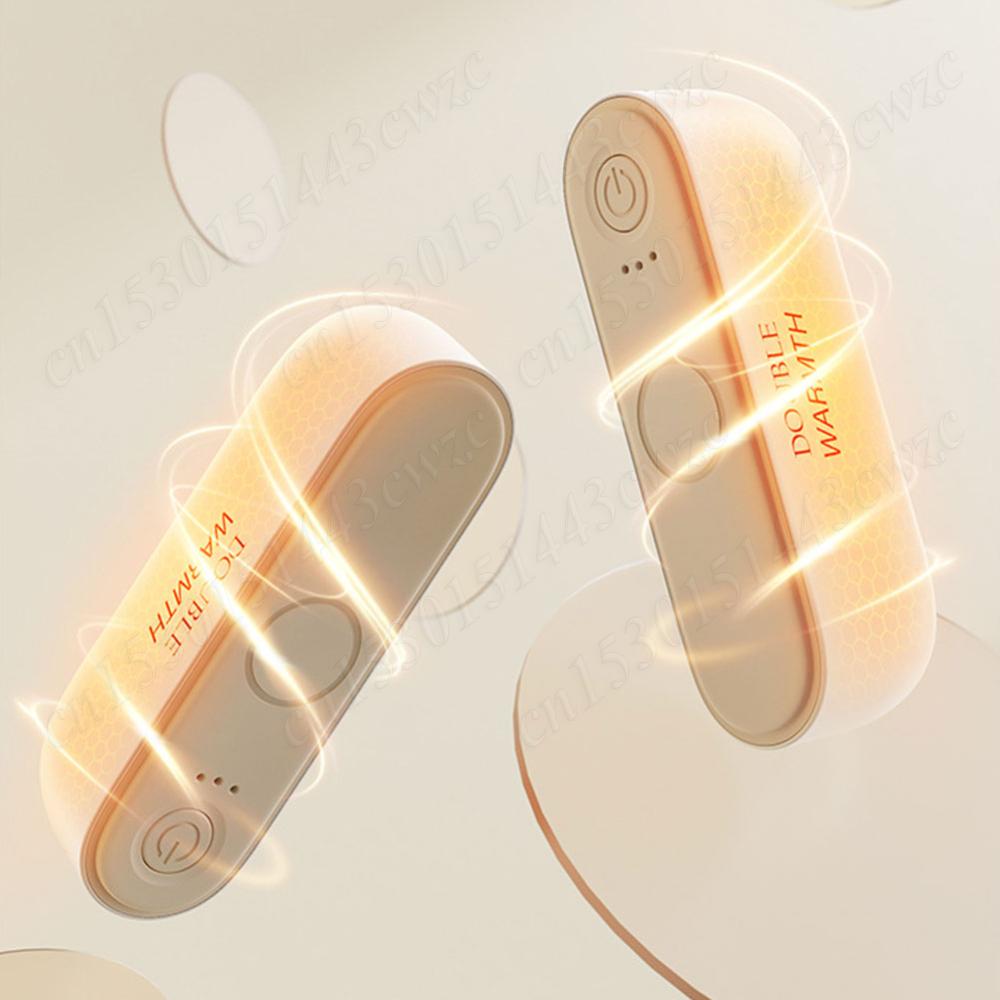 2 in 1 Magnetic Rechargeable Hand Warmer 3 Levels Ergonomic Compact Pocket Heater Portable Electric Handwarmer for Women Men