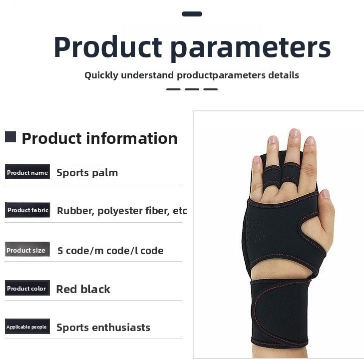 Sports Wrist Guards Pull-up Dumbbells Horizontal Bars Training Aids with Fitness Men's Grip Deadlift Wristband To Protect The Palm