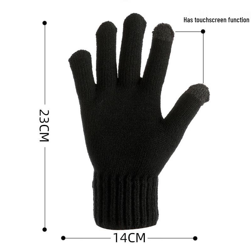 USB Heated Full-Finger Plush Gloves