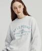 BETWEEN A AND B Chain Embroidered Sweatshirt [White Melange]
