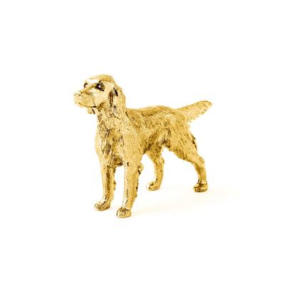 Setter Irlandez Placat cu Aur de 22ct Colecție Figurină Câine Artă Britanică