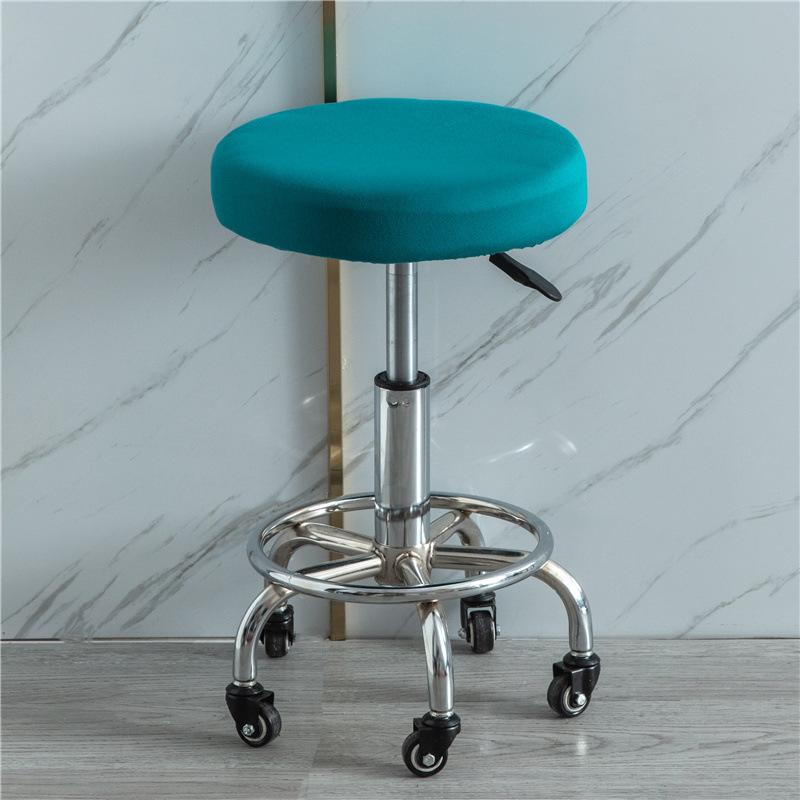 Samt Elastisch Rund Stuhl Barhocker Abdeckung Überwurf Schutz Stretch Modern Schmutzabweisend Universal Hocker Abdeckung