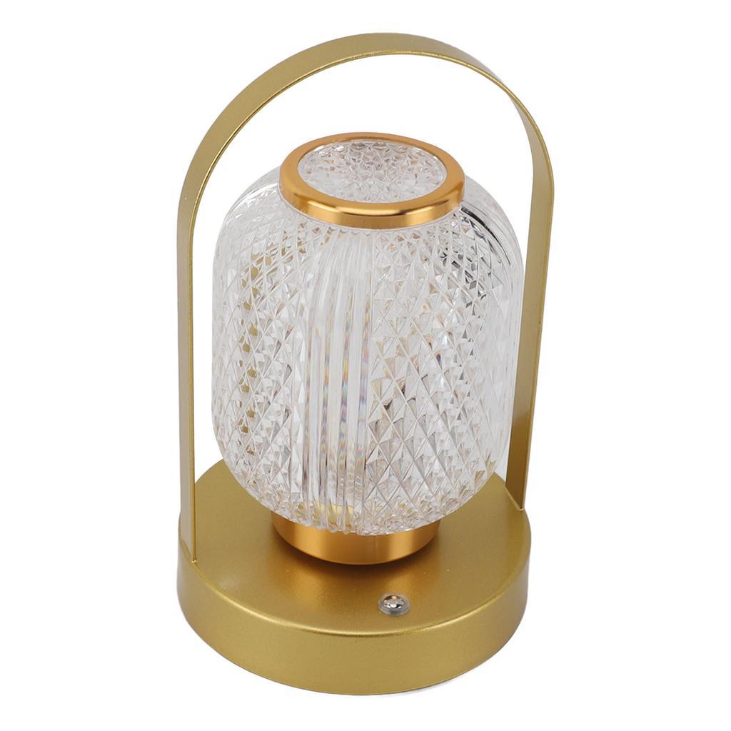 Lanterne de Table Sans Fil à Piles Dimmable Rechargeable USB Type C Contrôle Tactile LED Portable