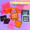 Cartes d'exposition pour faux ongles Boîte de rangement Personnalité Couleur fluorescente Embouts de faux ongles Outils de manucure Fournitures d'art
