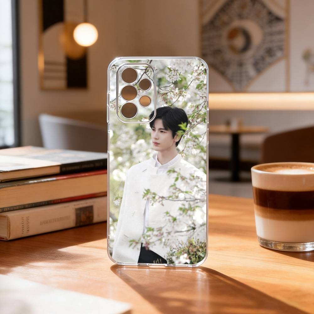 Z-Zhang L-Ling H-He Phone Case Transparent Silicone Soft For Samsung S25,S24,S21,S22,S23,S30,Ultra,S20,Plus,Fe