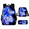 School Bag Three-Piece Set, Primary School Bag, Animation Cartoon School Bag, Satchel, Pencil Case.