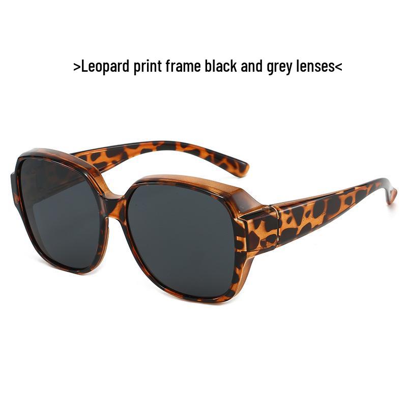 TR1055 Polarized UV Protection Over-Glasses for Myopia, Large Frame Sunglasses for Men & Women