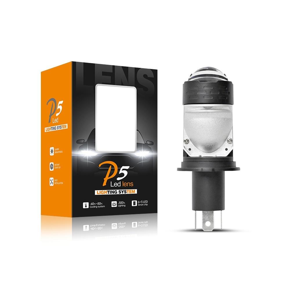 Auto LED Headlight H4 Lens Y7D Y8 Y6D LED Headlight 12-24V Motorcycle Headlight Double Lens