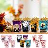 4pcs Paper Ghost Candy Snack Box Blood Hand Trick Or Treat Paper Box  for Halloween Themed