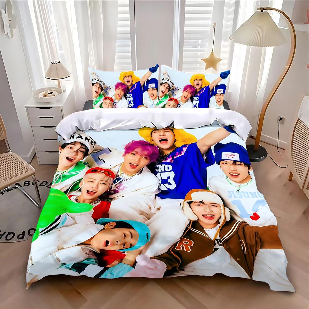 Duvet Cover Pillowcase Bedding Set Hot N-NCTS K-POP D-DREAMS Adult Boy Girl Bedroom Decoration Children Single Double Large Size