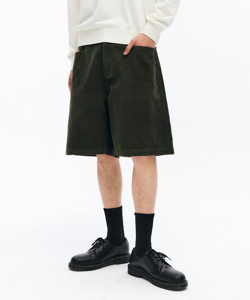 INTEMPOMOOD Youth Corduroy Half Pants_Khaki