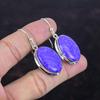 Charoite Earring Genuine Gemstone Earrings Handmade Jewelry 925 Sterling Silver Earring Charoite Jewelry Latest Design Earring Gifts For Her