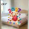 Cute Lamb Window Decals Chinese New Year Stickers, 2027 Goat Static Clings, No Glue Decorations Crochet Knit Sheep Decals, Reusable Decor for