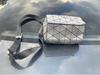 Women's Geometric Diamond Pattern Round Crossbody & Waist Bag