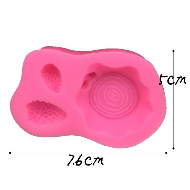 Baking Pastry Mould Cartoon Squirrel Tree Stump Cake Decoration Silicone Mold Chocolate