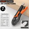 7/9/10 Inch Industrial Grade Locking Pliers Heavy Duty Clamp Pliers Hand Pliers  Workshop Operation