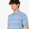 [Lacoste] Men's Open Collar Pinstripe Short-Sleeve Sweater Polo Shirt PH396E-56GAEY