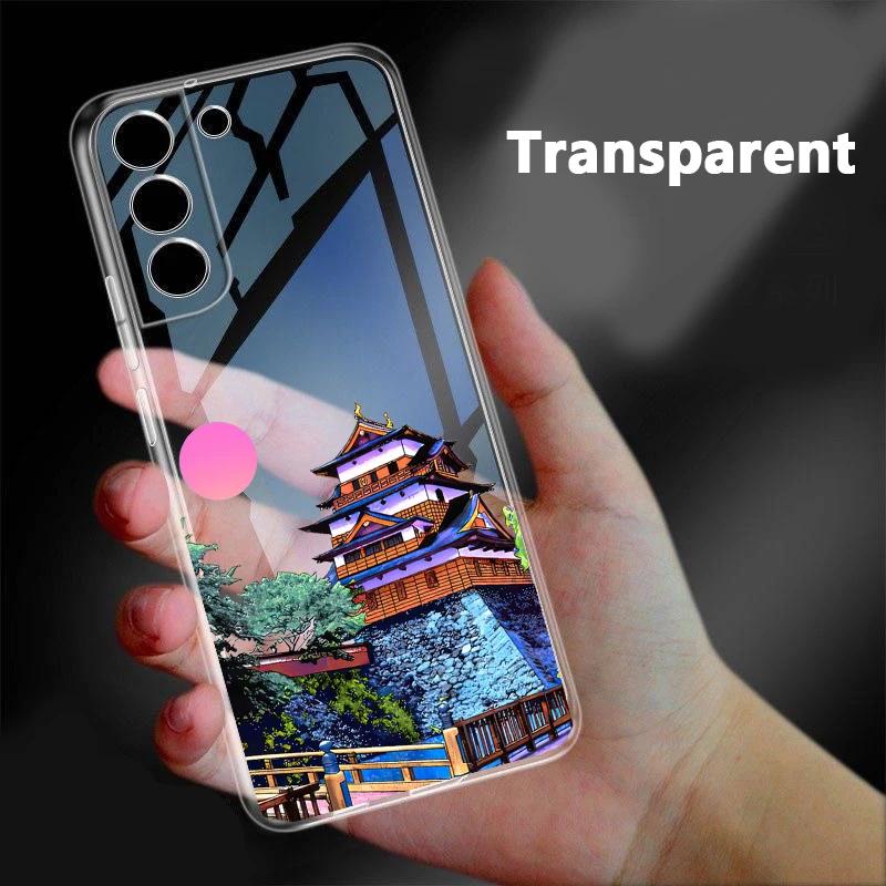 

Японский аниме-пейзаж Для Samsung Galaxy S23 Ultra S22 S20 S24 Plus S21 FE Прозрачный Clear Дом Пейзаж Чехол Fundas Корпуса S21 Ultra
