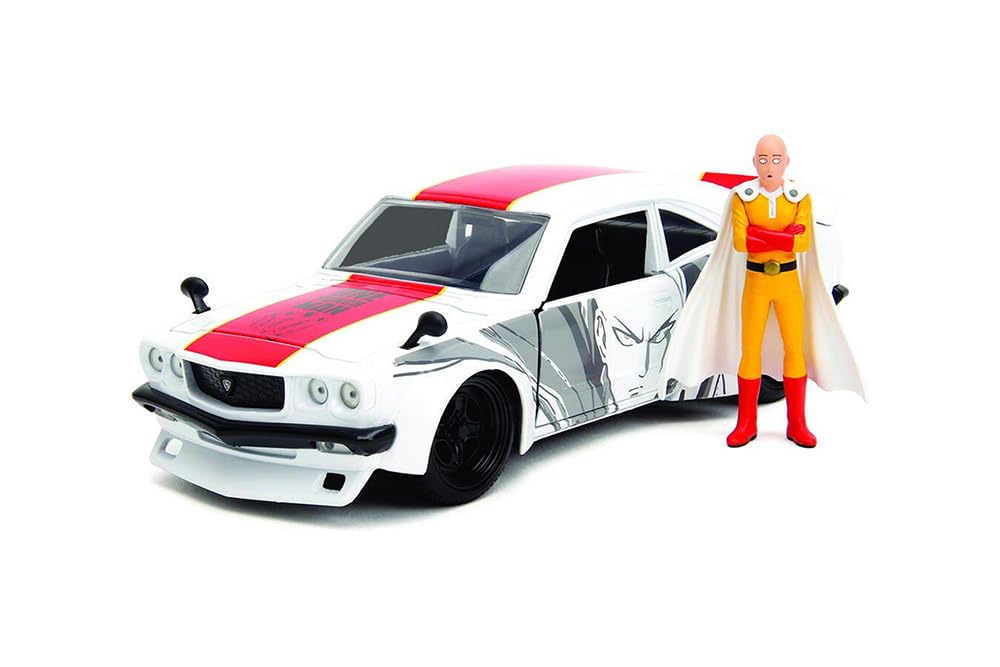 One Punch Man Goods 7cm Saitama Figure Scale 1974 Mazda Diecast Car JadaToys & 1/24 RX-3 [Item]