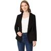 2025 Women's Slim-Fit Faux Suede Turn-Down Collar Long Sleeve Jacket