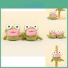 Adorable Plush Frog Keychain Cute Cartoon Animal Doll Bag Charm 10cm Tall