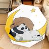 Cartoon Bears Donuts Umbrella Suitable All Seasons Home Travel Outdoor Activities Multi Functional Umbrella Folding Umbrella Suitable For All Seasons