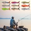 Poissons Bioniques Leurres Électriques Wobblers Nage Automatique 3D Kit d'Appâts de Pêche Rechargeable par USB Multi-Articulés
