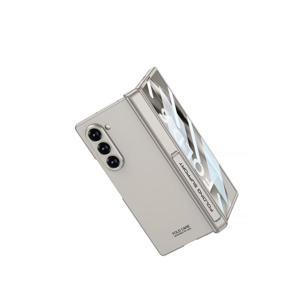 Magnetic Hinge Protection Hard PC Phone Cover for Samsung Galaxy Z Fold 6 Case Shockproof with Screen Protector Bracket