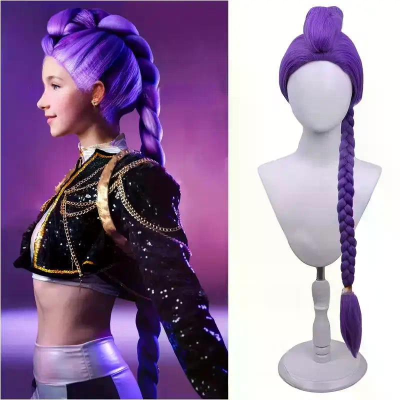 KPOP Hunters Long Hair Mira Rumi Zoey Cosplay Wig Long Heat Resistant Synthetic Hair Halloween Party Accessories
