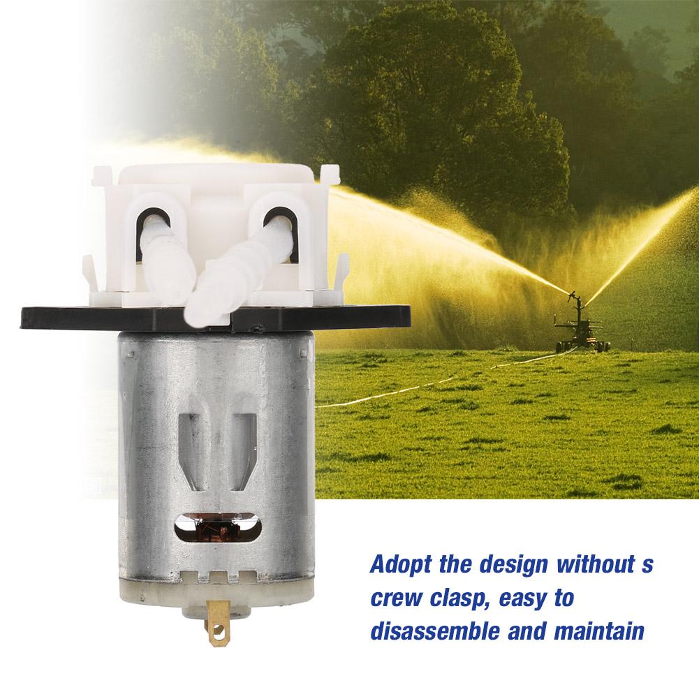 12V  3*5 Dosing Pump DIY Peristaltic Tube Head For Aquarium Lab Chemical Analysis(white)