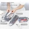 Korean Storage Bag Zipper Makeup Women Cosmetic Skin Care Storage Large Capacity Toiletry Mesh Travel Wash Bag Clothes Organizer