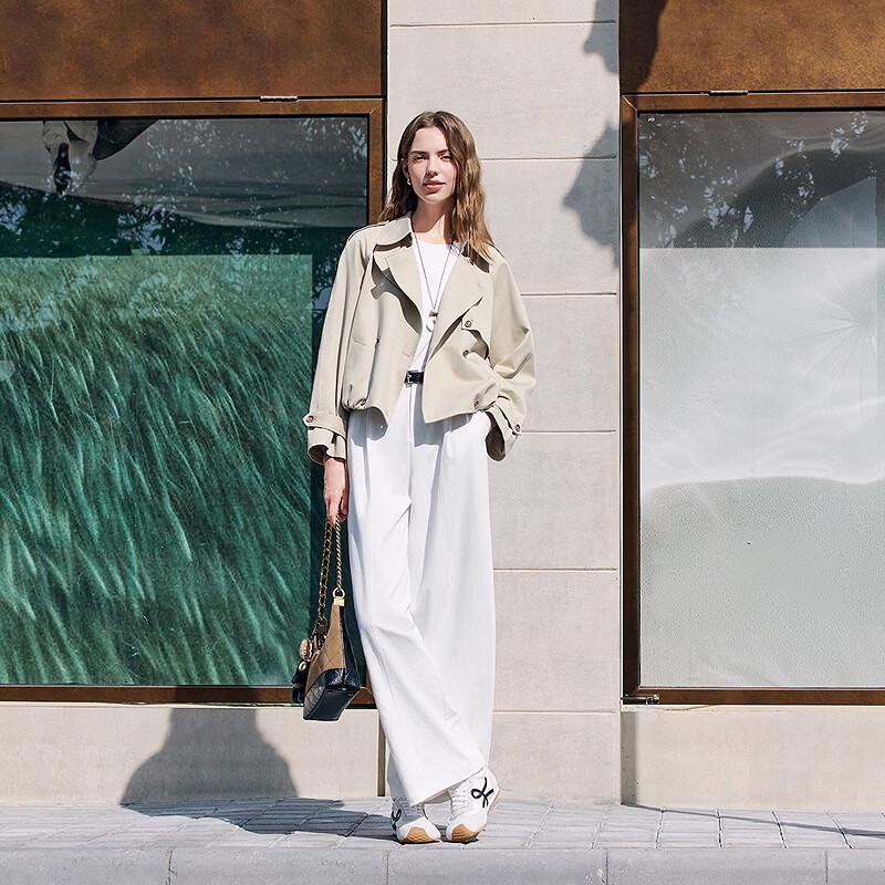 Betu Women's Short Commuter Trench Coat