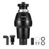 VEVOR Tocător de deșeuri alimentare 3/4 CP, continuu, 3930 RPM, EZ Connect