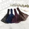 Wide Side Fashion Headwear Women Head Wrap Lace Flower Hairbands Mesh Headband Korean Hair Hoop