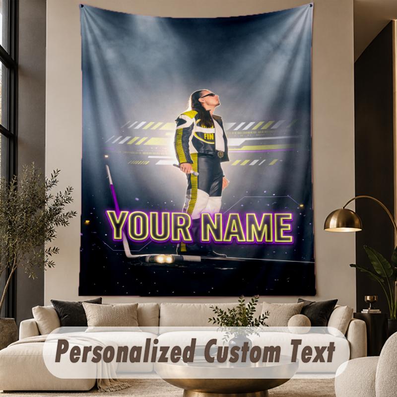 Custom Text Printed Tapestry Apache 207 Pattern Large Wall Hanging Indoor Room Decor
