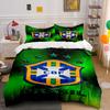Brazil Football Crest Pattern. Bedding Sets Duvet Cover Sets Duvet Covers Pillowcases(1 * Duvet Cover 2 * Pillowcases, Without Duvet Insert)