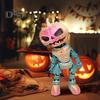 Halloween Pumpkin Figurine Glow-in-the-Dark Pumpkin Man Figurine with Movable Joints Flameless Jack O Lantern Ornaments for House Party Decor Gifts