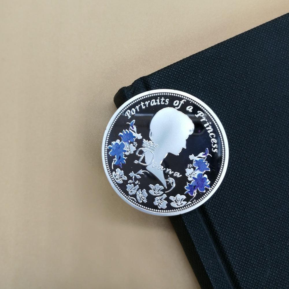 Princess Diana of the Commonwealth, with Diamonds, Commemorative Coins, Medals, Princess Diana Character Coins, Christmas Gift, Stocking Stuffers
