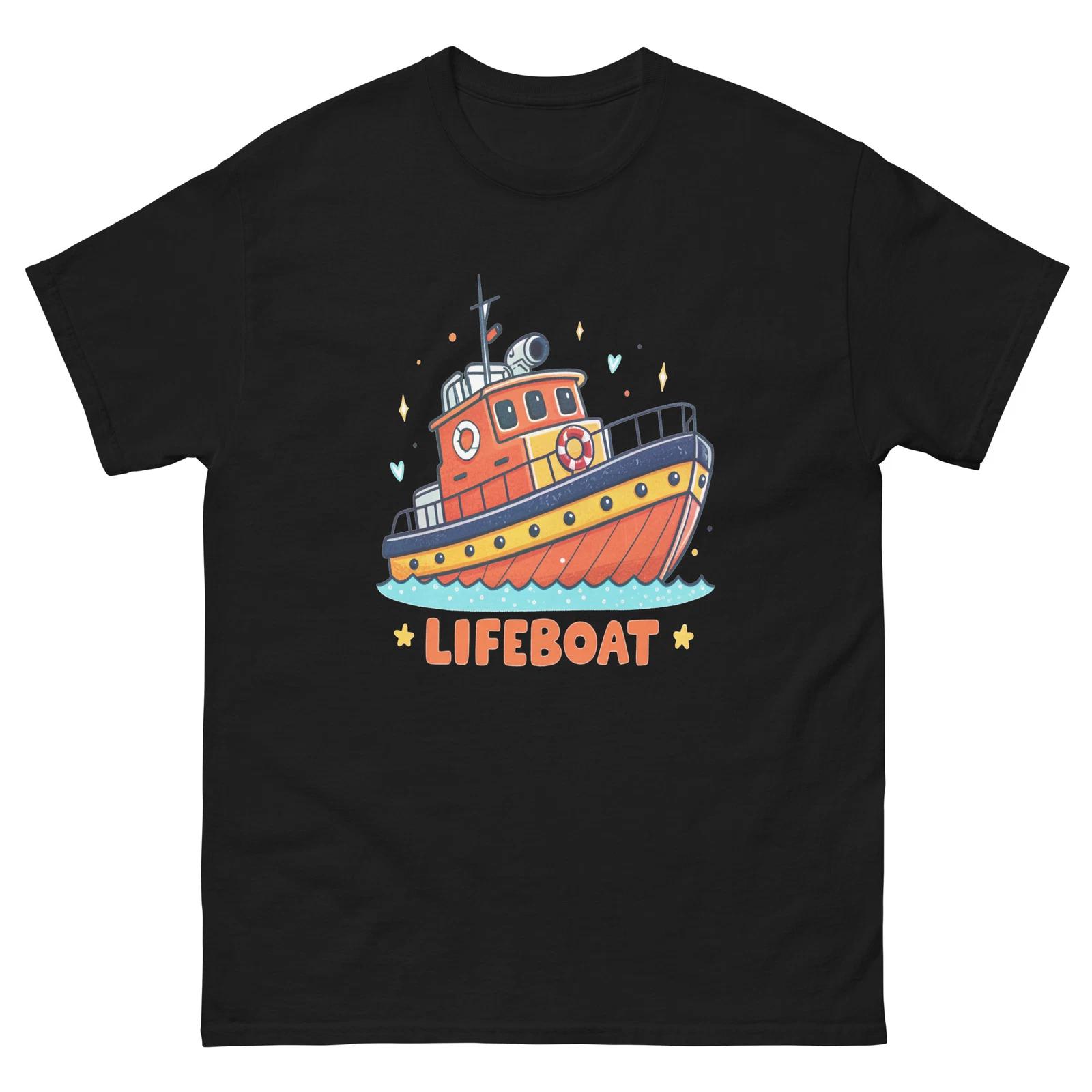 Lifeboat Transportation Vehicle Illustration T-Shirt S
