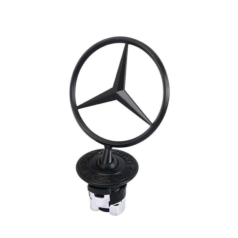

Car Bonnet Label Badge 3D Star Zinc Alloy Car Front Hood Emblem Mercedes Benz W203 W204 W205 W206 W212 W213 W222 W223 E300 чорний