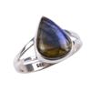Natural Labradorite Gemstone Handmade 925 Solid Sterling Silver Ring Size 6 O4y11