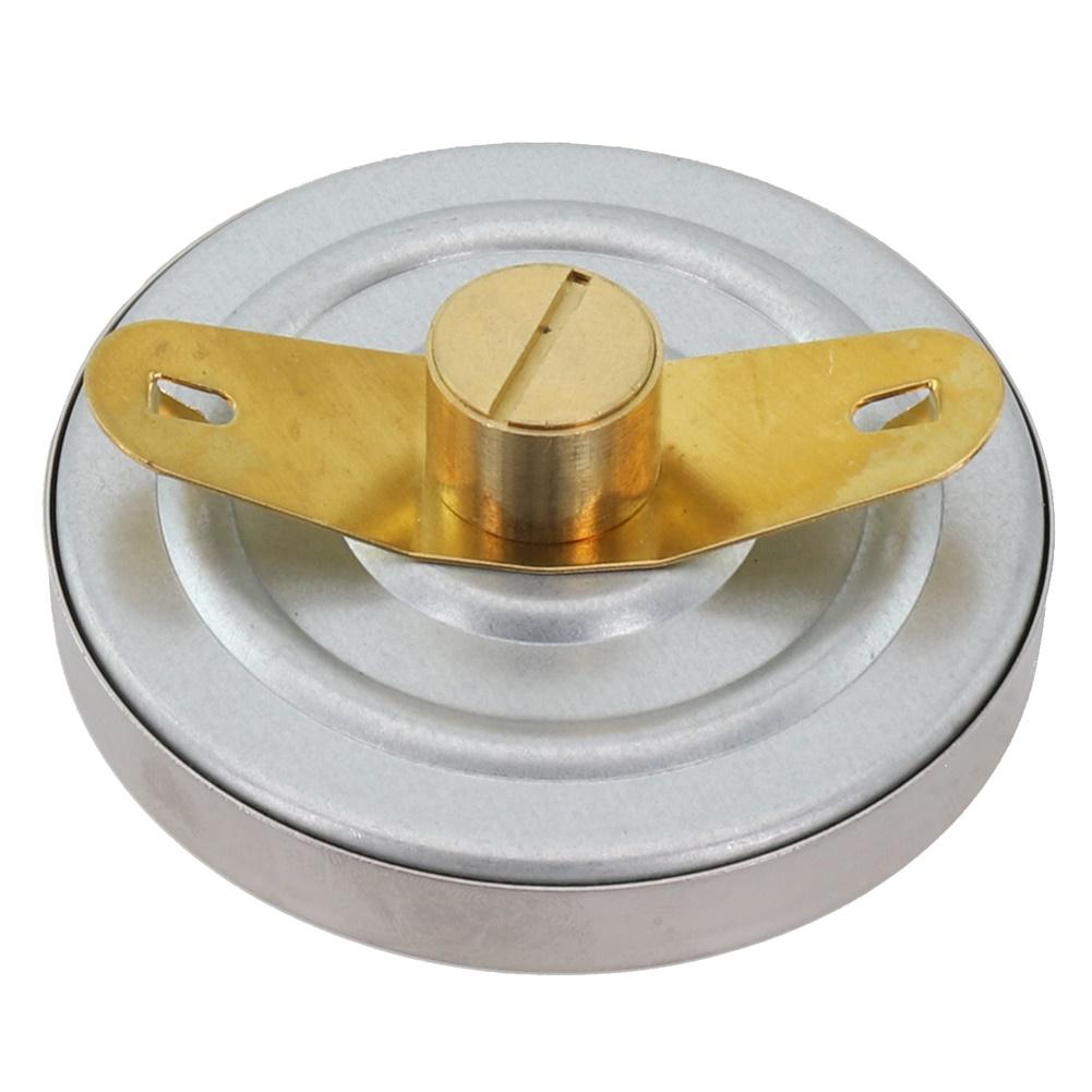 Pipe Thermometer Temperature Gauge For Heating Applications Robust Housing Temperature Range 0-120 C 63mm Diameter Silver Black