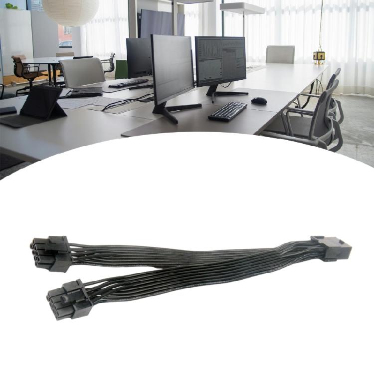 8Pin To Two 8Pin (6+2) Graphics Card Power Supply Cable Splitter Power Cable Connectors Extender for Graphics Card